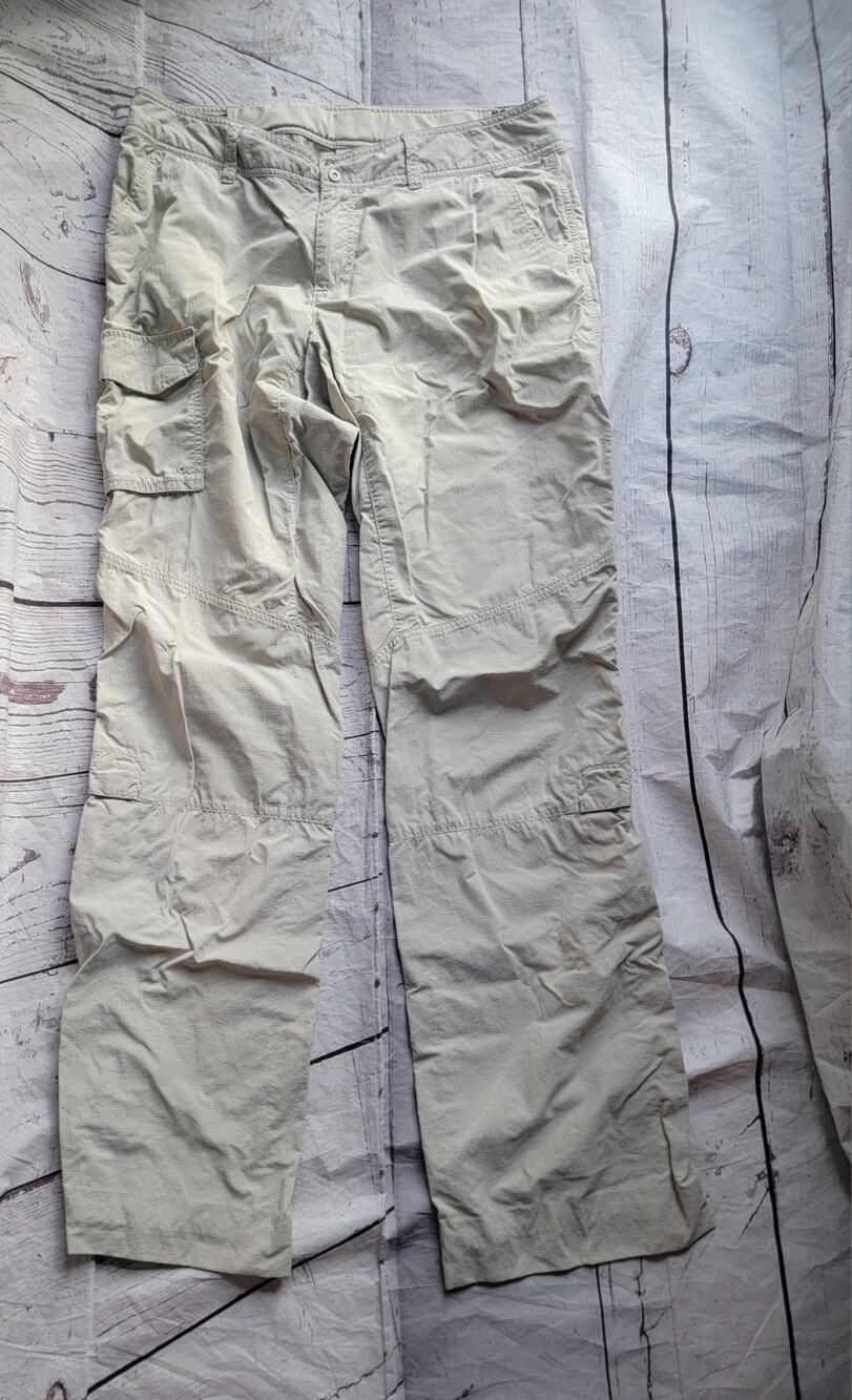 Columbia Women's Beige Regular Hiking Fishing Performance Cargo Pant Size 10